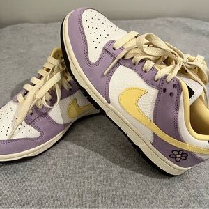 Nike Lavender and Yellow Sneakers